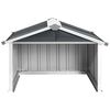 vidaXL Garden Shed Anthracite Galvanized steel Medium Durable