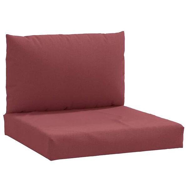 vidaXL Pallet Cushion Melange Wine Red 100% polyester Medium