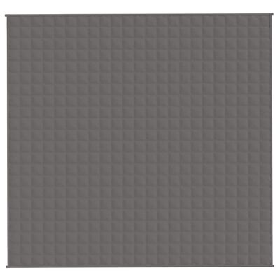 vidaXL Weighted Blanket Gray 86.6"x94.5" 33.1 lb Fabric