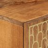vidaXL Side Cabinet Honey Brown Solid Mango Wood, Engineered Wood