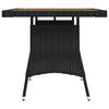 vidaXL Garden Table Black