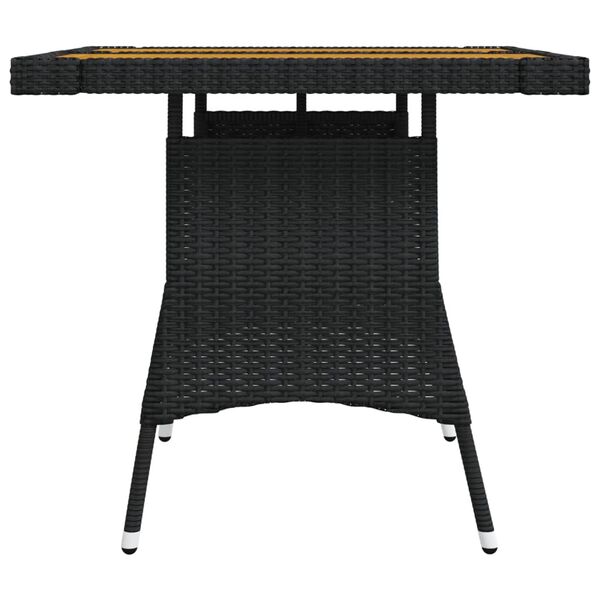 vidaXL Garden Table Black