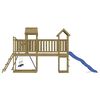 vidaXL Outdoor Playset Brown Vacuum Pressure Impregnated Pinewood Large