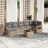 vidaXL Garden Sofa Set Beige