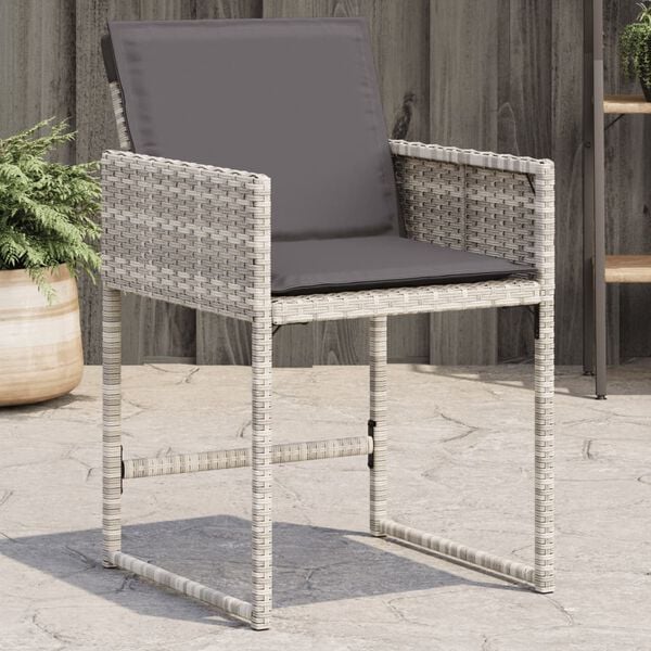 vidaXL Patio Chair Light gray, Anthracite