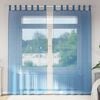 vidaXL Voile Curtains with Rod Pockets 2 pcs Royal Blue
