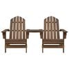 vidaXL Garden Chair Brown Solid fir wood Standard Ergonomic