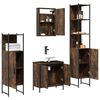 vidaXL Bathroom Furniture Set Smoked oak