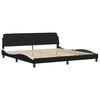 vidaXL Bed Frame Black and White