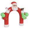 vidaXL Inflatable Arch Gate Red