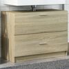 vidaXL Sink Cabinet Sonoma Oak Engineered Wood Medium Sink Cabinet