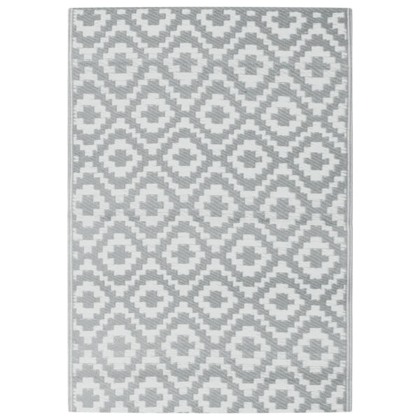 vidaXL Patio Carpet ARAKIL Grey 55.1x78.7" PP