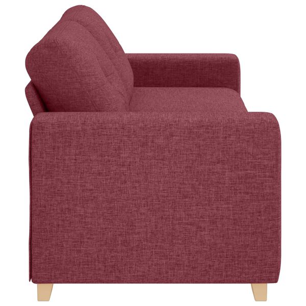 vidaXL Sofa Wine Red 87.01 x 30.71 x 31.50 in Fabric
