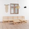 vidaXL Garden Lounge Set Natural Pine Solid Pinewood Modular