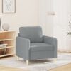 vidaXL Sofa Chair Light grey Polyester, metal, textilene, foam Single