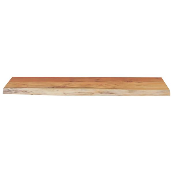vidaXL Wall Shelf Natural Wood Solid Acacia wood 31.5x11.8x1.5 in