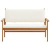 vidaXL Garden Bench with Cushion Brown Solid Acacia wood