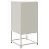 vidaXL Bedside Cabinet White Steel Compact Bedside Cabinet Rectangular