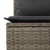 vidaXL Garden Sofa Set Grey, Dark Grey