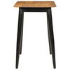 vidaXL Dining Table Natural Wood and Black