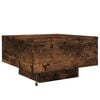 vidaXL Coffee Table Smoked oak Engineered wood Low, Compact Coffee Table