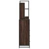 vidaXL Bathroom Furniture Set Brown Oak Engineered wood and metal Medium