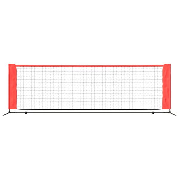 vidaXL Tennis Net Black and Red 118.1"x39.4"x34.3" Polyester