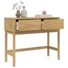 vidaXL Console Table Wax Brown Solid pine wood, engineered wood Standard