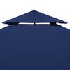 vidaXL Gazebo Canopy Dark Blue Polyester with PVC coating 9.8ft x 9.8ft