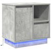 vidaXL Bedside Cabinet Concrete Grey 19.69 x 13.58 x 19.69 in