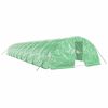 vidaXL Greenhouse Green Polyethylene (PE) cover, Galvanized steel frame