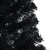 vidaXL Christmas Tree Black PVC Large Christmas Tree Crescent