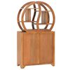 vidaXL Cabinet With Yin Yang Shelf Natural Teak