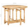 vidaXL Dining Table Natural Wood Solid Mango Wood Medium Durable