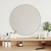 vidaXL Wall Mirror Silver Glass and PVC Medium Wall mounting