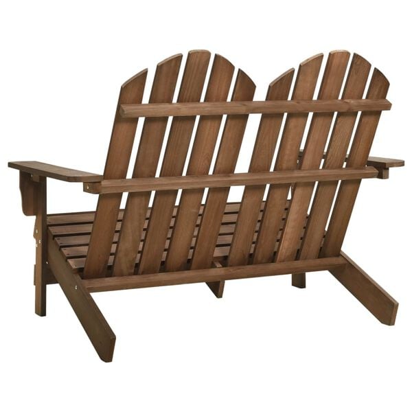 vidaXL Garden Chair Brown Solid Fir Wood Standard Ergonomic