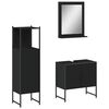 vidaXL Bathroom Cabinet Set Black