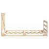 vidaXL Bed Frame Natural wood Solid pinewood Twin Durable Bed Frame