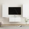 vidaXL TV Cabinet Set of 3 White Engineered wood TV Cabinet