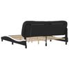 vidaXL Bed Frame Black and white