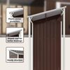 vidaXL Garden Shed Brown Galvanized Steel, Plastic Large Garden Shed