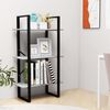 vidaXL Storage Shelf Concrete Grey Metal, Engineered Wood