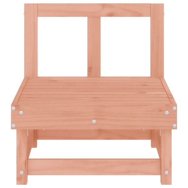 vidaXL Garden Middle Sofa Natural wood color Solid Douglas Fir wood Medium