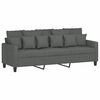 vidaXL Sofa Set Dark Grey Fabric (100% polyester), metal, textilene, plywood