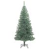 vidaXL Artificial Christmas Tree Green and white PET Large