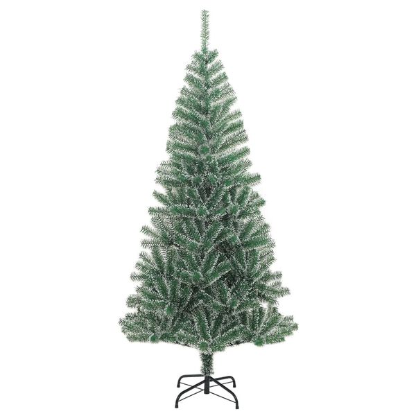 vidaXL Artificial Christmas Tree Green and white PET Large