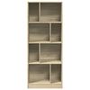 vidaXL Bookcase Sonoma Oak Engineered Wood Medium Shelving Bookcase