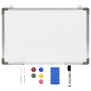 vidaXL Magnetic Dry-erase Whiteboard White 19.7x13.8" Steel