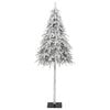 vidaXL Artificial Christmas Tree White Polyethylene 70.9 in Foldable