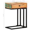 vidaXL Side Table Natural wood Solid Reclaimed Wood Compact Side Table